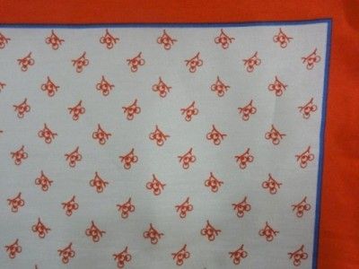 203s31 ~ ANNE KLEIN ~ Ladies Silk Scarf Square ~ Orange  