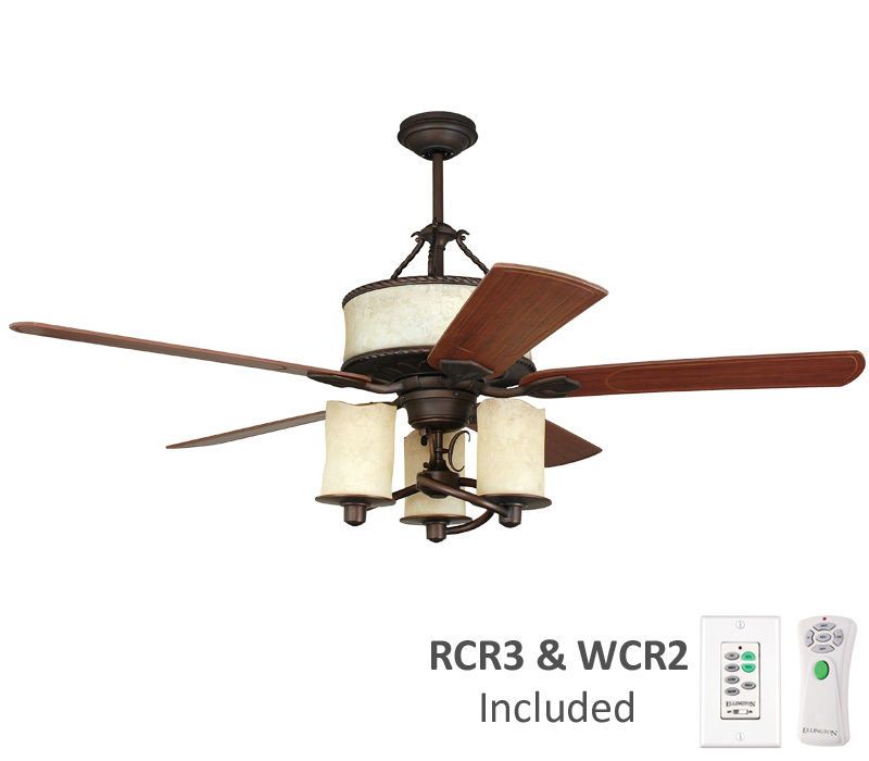 ELLINGTON 60 CANDELIER AGED BRONZE Ceiling Fan  