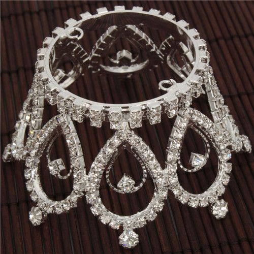   Waterdrop Style Rhinestone Crown Tiara Tiara Wedding Hair Tiara  