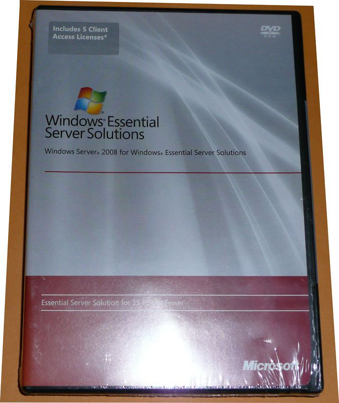 Microsoft Windows T73 01203 Essential 2008 Server NEW 882224706384 