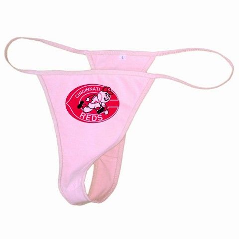 New Cincinnati Reds White or Pink Thong  