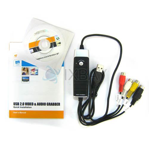 USB Video Audio Capture Adapter Device TV DVD Recorder  