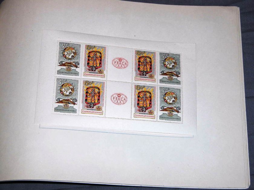 1962 CZECHOSLOVAKIA PRAGUE EXHIBITION BOOK STAMPS CZECH  