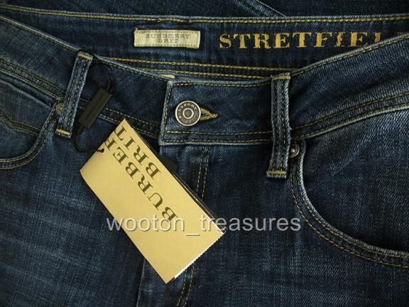 Burberry Brit Stretfield Straight Leg Jeans 30 8 NWT $225  