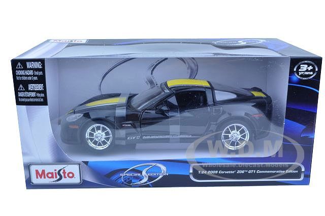   C6 Z06 GT1 Black Commemorative Edition die cast car by Maisto