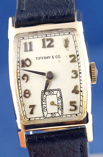 VINTAGE RARE ? 14K GOLD TIFFANY & CO DIAL HAMILTON WRIST WATCH 1 