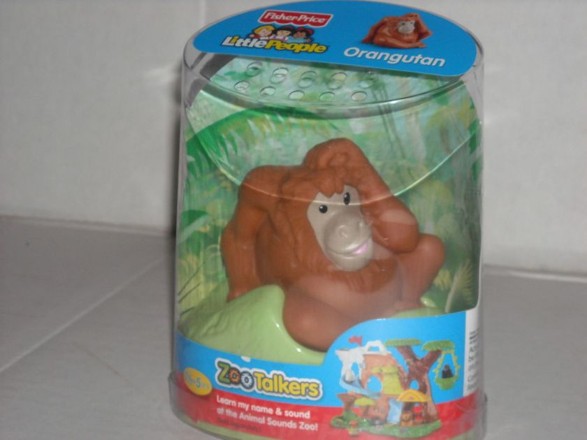 NEW FISHER PRICE LITTLE PEOPLE ZOO TALKERS ORANGUTAN  