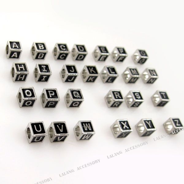   Enamel Letters Alphabet A Z European Bead Fit Charms Bracelet 150770