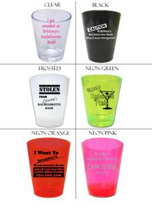 50 Personalized Bachelorette Party Shot Glass Favors  