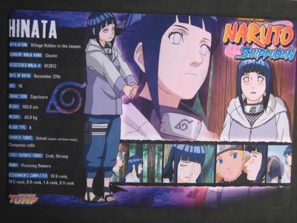 Naruto Shippuden Hinata Gentle Fist Byakugan play mat  