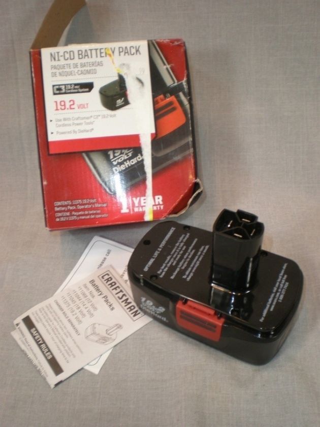 New Craftsman #11375 Ni CD Battery Pack 19.2 Volt  