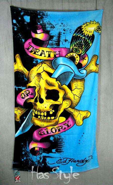 Ed HARDY HUGE Beach Towel Choose your design AUTHENTIC  