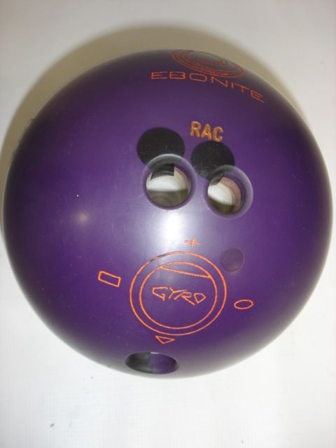 F19   Ebonite Gyro Purple Retro Bowling Ball with Ebonite Bag  