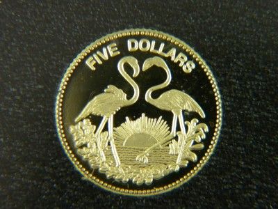 1992 3pc Bahamas Gold Flamingos with Ingot /B 650  