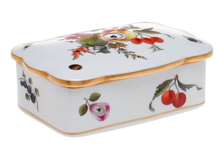 Herend   Fruits & Flowers Card Box, Hungary, Hungarian  