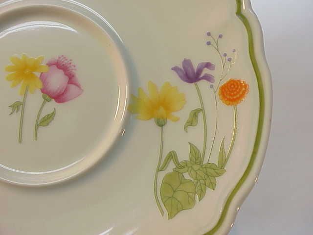 VINTAGE DENBY LIMOGES CHINA~ENGLISH GARDEN~2 SAUCERS  