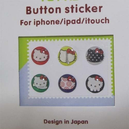   Style Mini HOME Button Protection Sticker 4 iPhone iTouch @029  