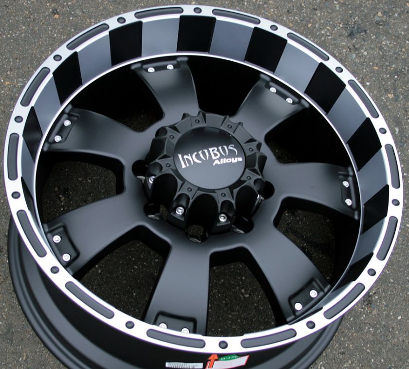 INCUBUS KRAWLER 815 20 BLACK RIMS WHEELS DODGE RAM 2500 8 LUG  