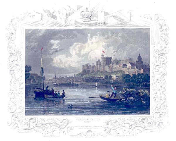 BERKS WINDSOR CASTLE.Decorative Print.Tombleson [1830]  