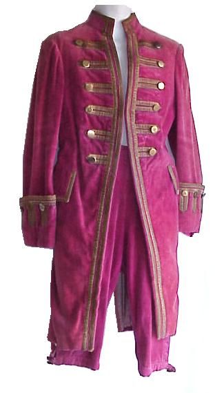   1938 footman nobleman velvet tunic breeches french revolution era