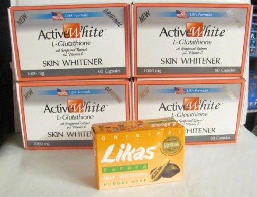 4x Glutathione Skin Whitening Capsules 1000mg + Likas  