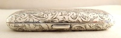   HALLMARKED STERLING SILVER CIGARETTE CASE   1902   JOHN EDWARD WILMOT