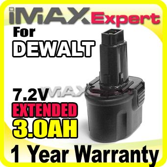   0AH NI MH 7.2V Battery for DEWALT DW9057 7.2 Volt Cordless Power Tool