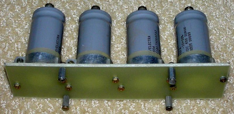 Capacitor Bank 4 X 180uF 400VDC Mepco 180 uF 400 VDC  