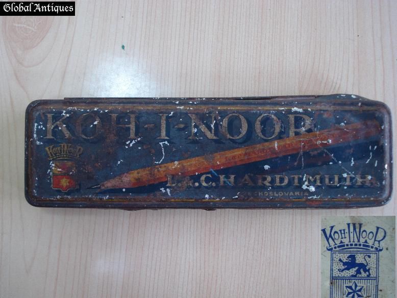 ANTIQUE TIN PENCIL ORIGINAL KOH I NOOR BOX  