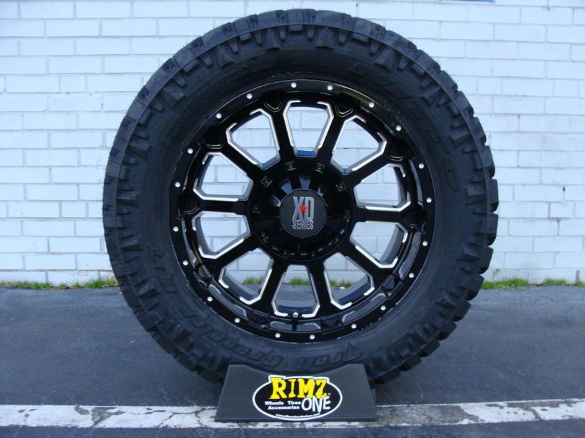   Black 285/65R18 Nitto Trail Grappler MT Tires 33 GM Dodge JK  