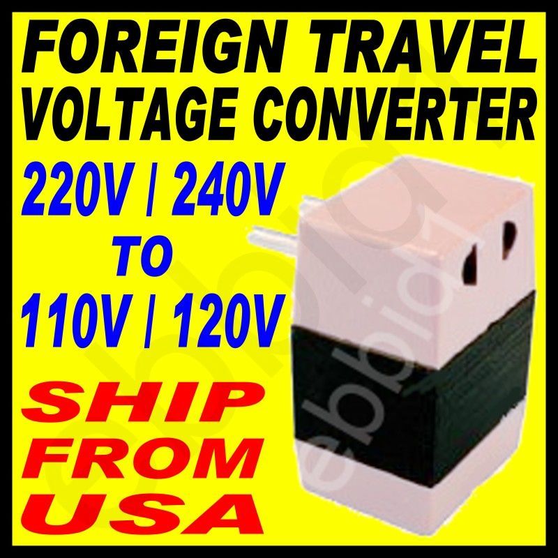 220/240V TO 110/120V STEP DOWN VOLTAGE CONVERTER 50 W $  