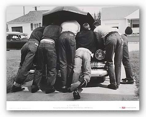 Boys With Their First Car by A.Y. Owen ART PHOTO PRINT  