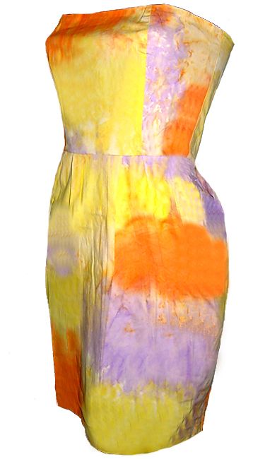 80s Vintage style Strapless Designer dress  Quality  