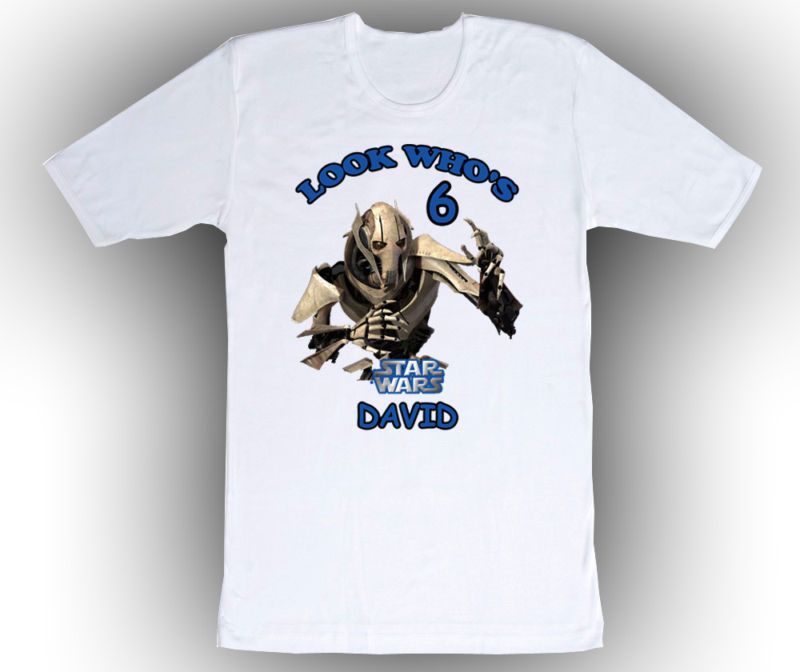 Personalized Star Wars General Grievous Birthday Shirt  