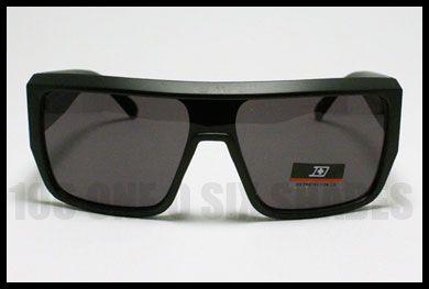 FLAT TOP Unique ZEBRA Retro Mob Squared Sunglasses Mens Oversized 