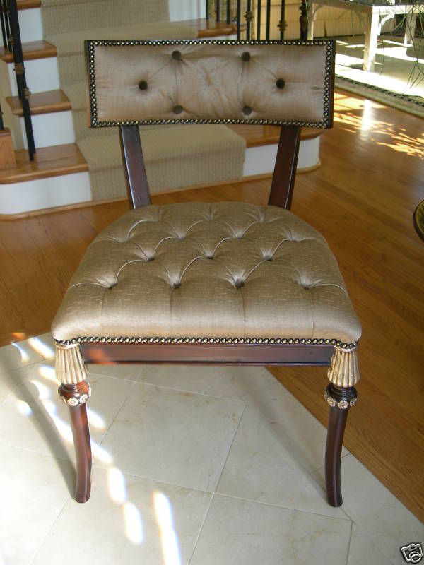 Maitland Smith Charleston Mahogany Finished Side Chair  