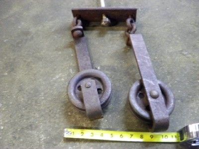 GAMBRELS STYLE DOUBLE PULLEY/HOOKS 45 MEAT HOOKS  