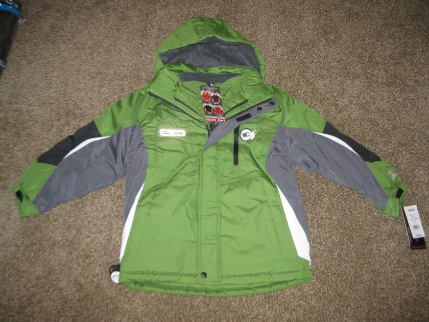 Zero Xposur Twintip 4 in 1 Systems Jacket Coat Green 8  