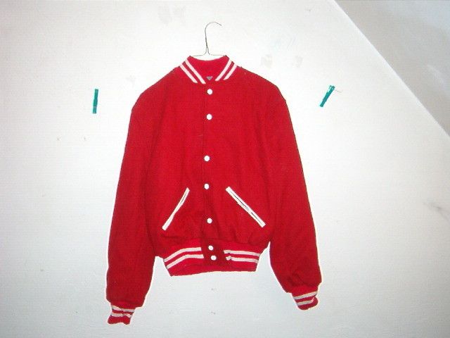 1950s varsity style bomber jacket size mens size large  