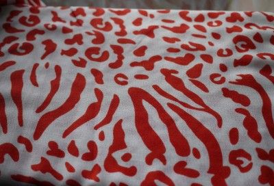Animal zebra print Spring scarf Wrap Shawl Orange NEW  