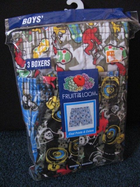 BOYS BOXER SHORTS M,LG, XL HANES FRUIT LOOM FADED GLORY  