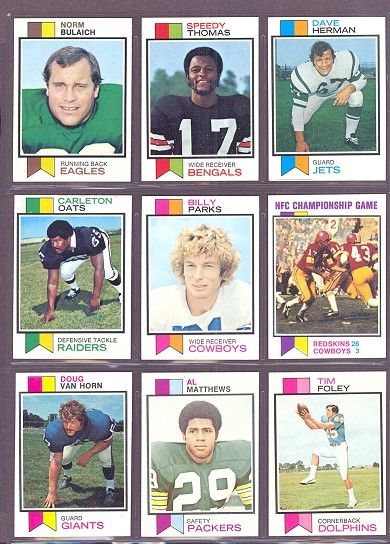 1973 Topps #126 Dave Herman Jets (Near Mint) *186636  