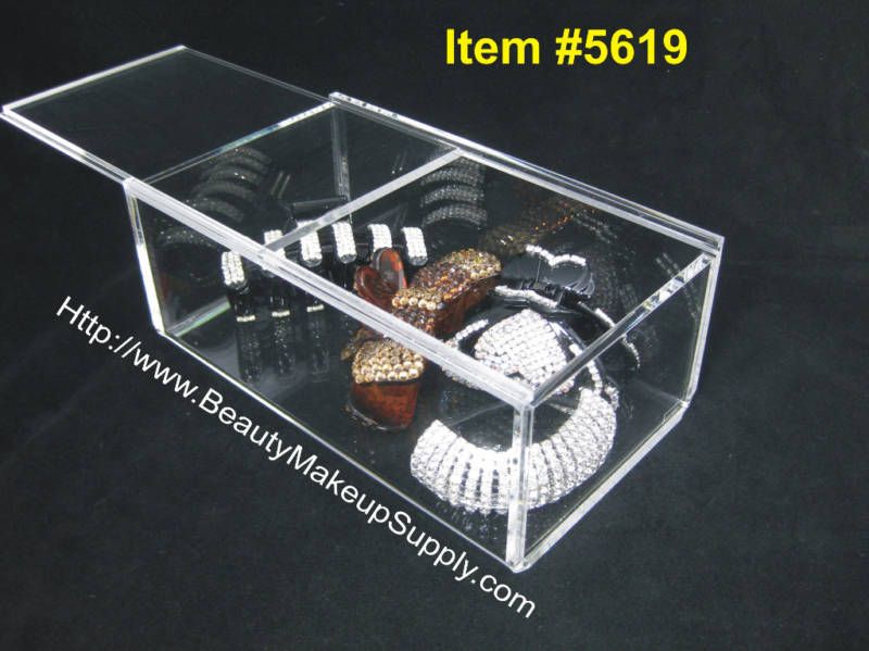 ACRYLIC MULTI PURPOSE ORGANIZER STORAGE BOX #5619  