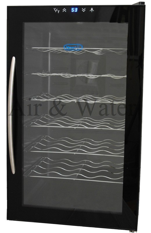   28 Bottle Thermoelectric Wine Cooler With Touch Screen and LED Light