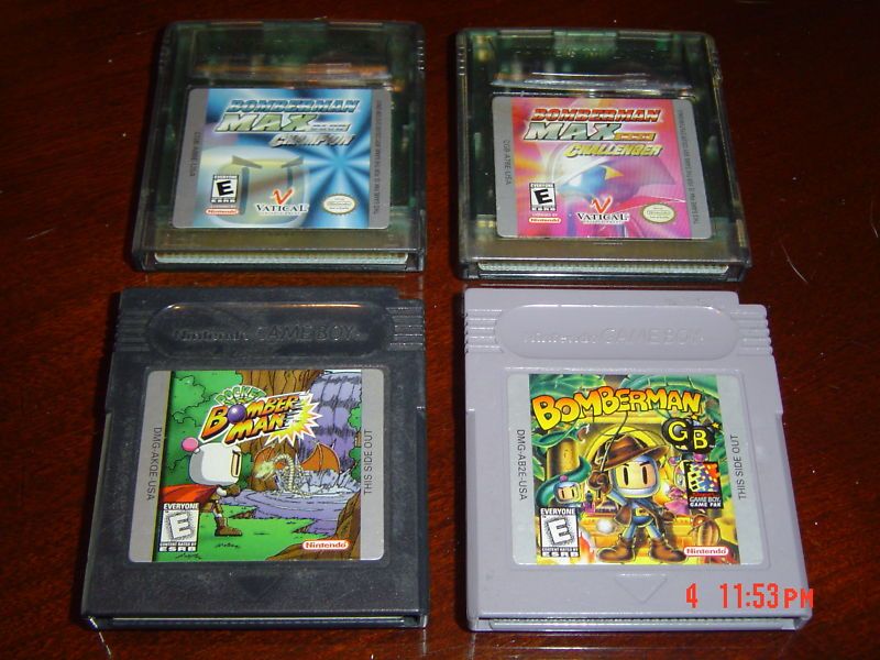 BOMBERMAN GAME BOY LOT~Color/Advance/GBA/SP~MAX/BLUE/GB  