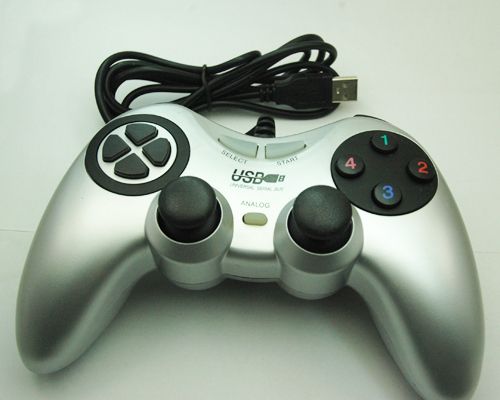 Green USB 2.0 controller joystick For PC Computer Game  