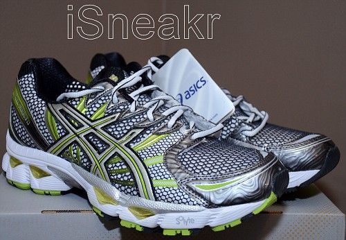 ASICS GEL NIMBUS 12 WHITE/LIGHTNING/LIME T045N 0193  