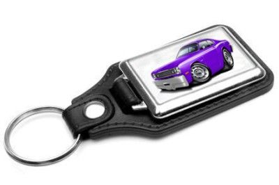 1971 74 Plymouth Duster Muscle Car toon Keychain NEW  