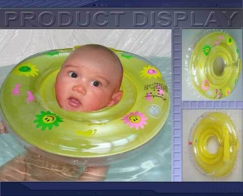 Yellow Baby INFANT Bath Swim Neck Float Safe Ring new 1  