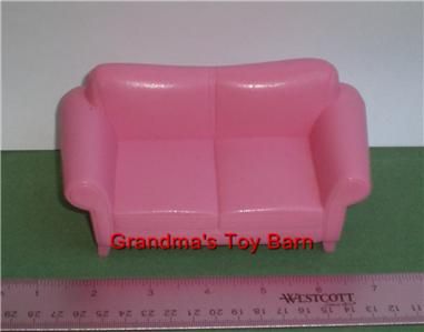 Fisher Price Loving Family Dollhouse Living Room Pink Couch  